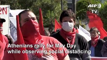 May Day rally in Athens despite virus lockdown