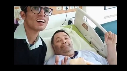 Rishi Kapoor last Night Clips with Doctors at Hospital