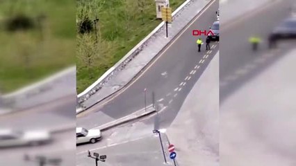 POLİSE SALDIRAN SÜRÜCÜ HAKKINDA İŞLEM BAŞLATILDI, SALDIRI ANI KAMERADA