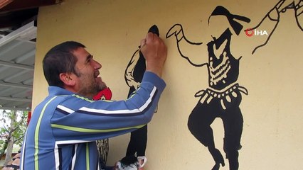 Memleket hasreti duvarlara yansıdı