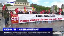 1er mai: Une dizaine de manifestants de la CGT rassemblés place de la Bastille