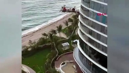 ABD’de metrelerce yükseklikteki tehlikeli anlar kamerada