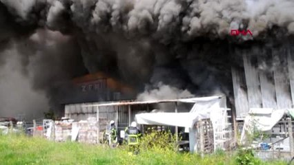 Edirne'de yapı market deposunda yangın-2