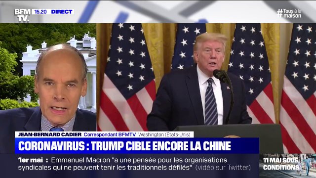 Aux Etats-Unis, Donald Trump est convaincu que le coronavirus provient d'un laboratoire chinois