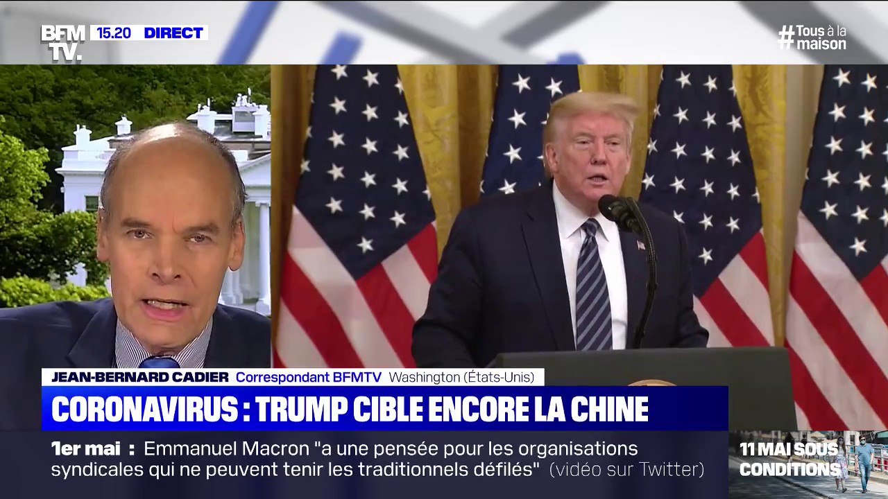 Aux Etats-Unis, Donald Trump est convaincu que le coronavirus provient d'un laboratoire chinois