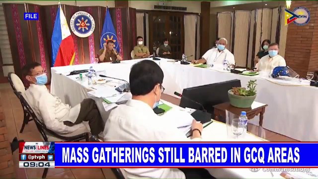 Mass gatherings still barred in GCQ areas