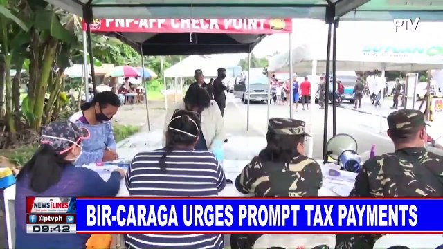BIR-CARAGA urges prompt tax payments