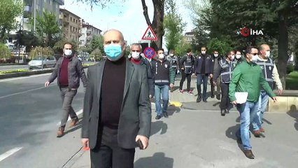 Emniyet Müdürü korona virüs tedbirlerine karşı esnaf ve vatandaşları denetledi