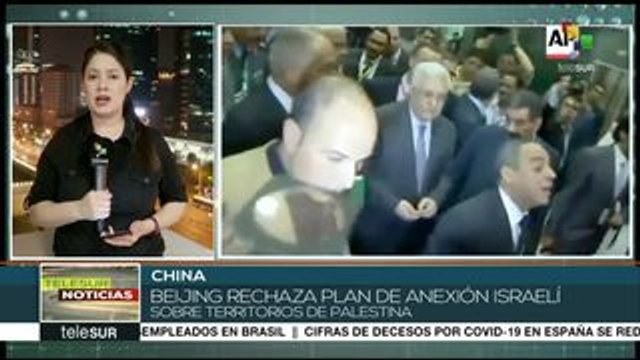 China rechaza plan de anexión israelí sobre territorios palestinos
