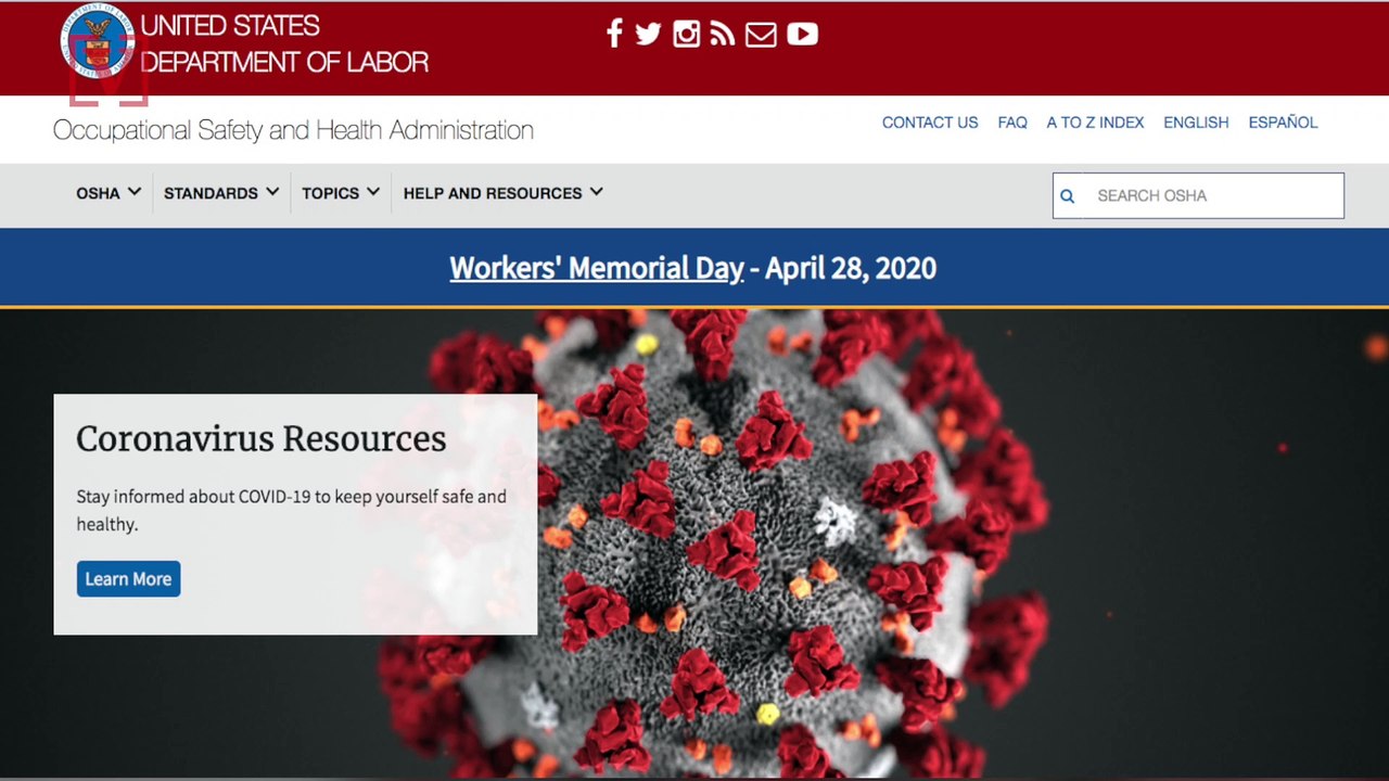 Occupational Safety and Health Administration Investigating 200 Coronavirus-related Workplace Cases
