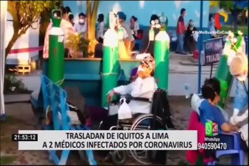 Download Video: Trasladan de Iquitos a Lima a 2 médicos infectados por coronavirus