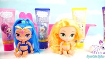 LOL Surprise Dolls Shimmer and Shine Magic Color Changing Routine with Mermaid Fizz Fizzy Bomb!