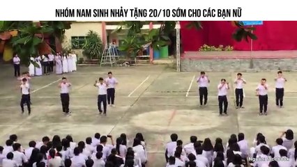 Nhóm Nam Sinh Nhảy Tặng 20/10 Sớm Cho Các Bạn Nữ