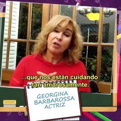 Los dibujos de niñas y niños en agradecimiento al personal de la salud