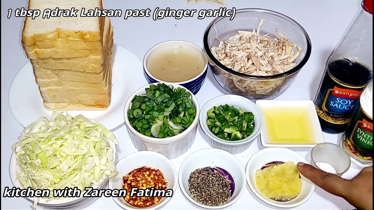 bread chicken samosa recipe with zareen fatima