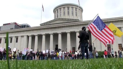 ABD'nin Ohio eyaletinde "karantina" protestosu