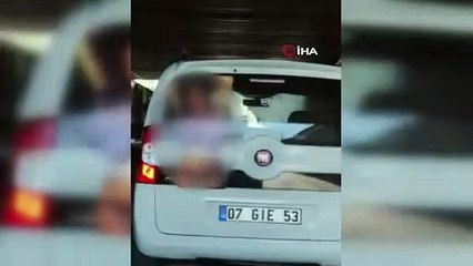 Trafikte müstehcen harekete gözaltı