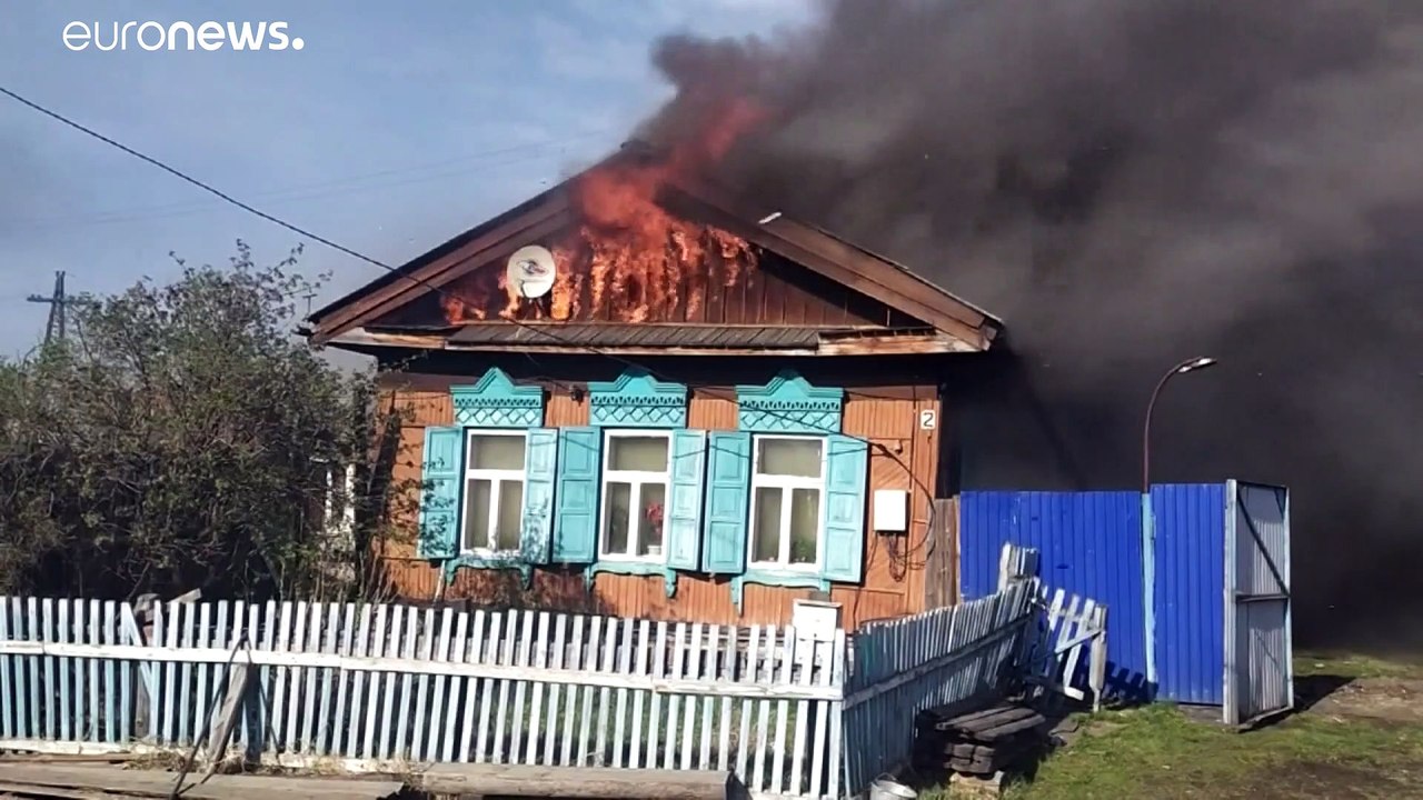 Feuer in Sibirien: Häuser brennen lichterloh