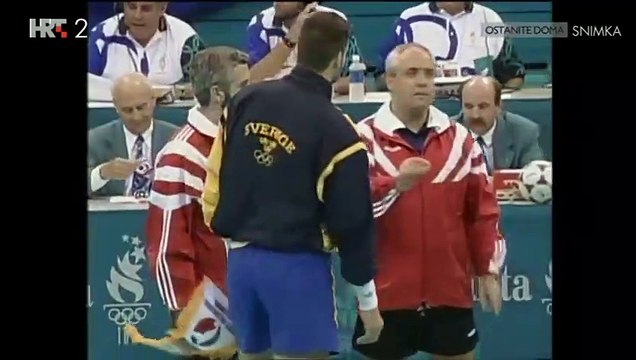 Hrvatska - Švedska 1996. (OI Atlanta, rukomet - finale) 1/2