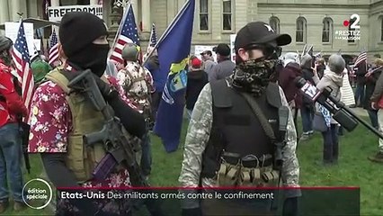 États-Unis : manifestation armée au Michigan pour demander la fin du confinement