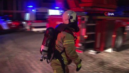 Dezenfektan üretimi sırasında çıkan yangın korkuttu