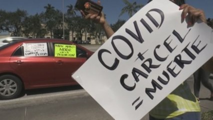 Caravana pide que EEUU libere a inmigrantes detenidos amenazados por COVID-19