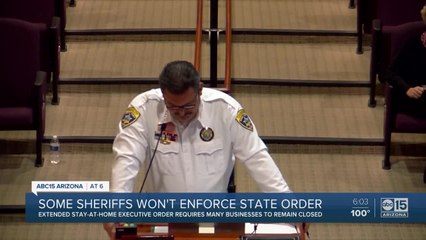 Some Arizona sheriffs won't enforce state order