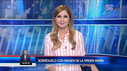 En Guayaquil se realizó sobrevuelo con imagen de la virgen María