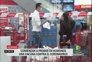 Alemania: comienzan a probar vacuna contra el COVID-19 en humanos