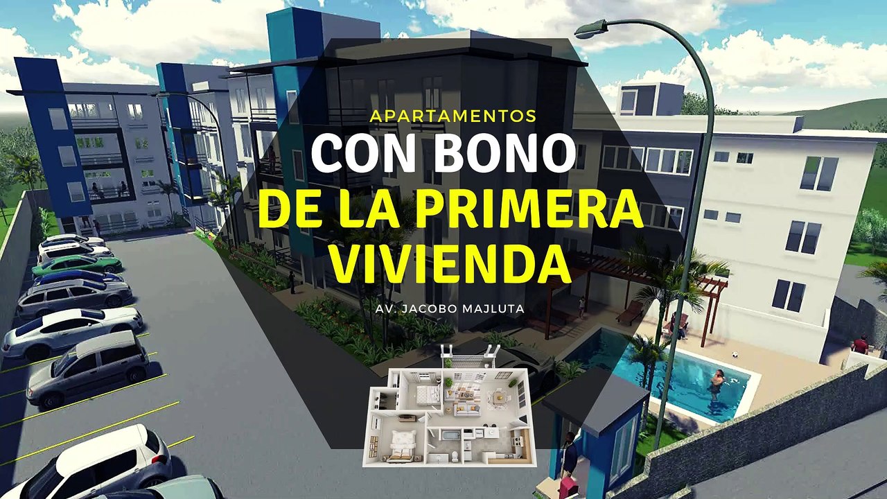 Residencial de apartamentos de bajo consto en la Avenida Jacobo Majluta Santo Domingo Norte