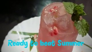 How to make Ice Lava  With Lemon Pomogranate and Mint | Summer Healthy Energy Drink