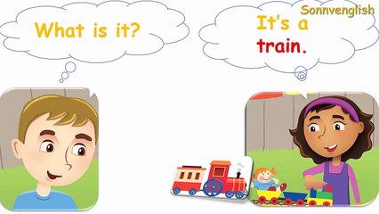 English For Kids : Lesson 2 - It's a balloon. - What is it? - Let's play!