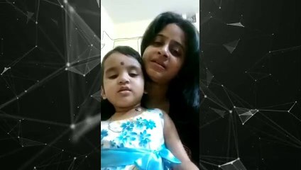 Little cuty Pragya Medha singing with momma