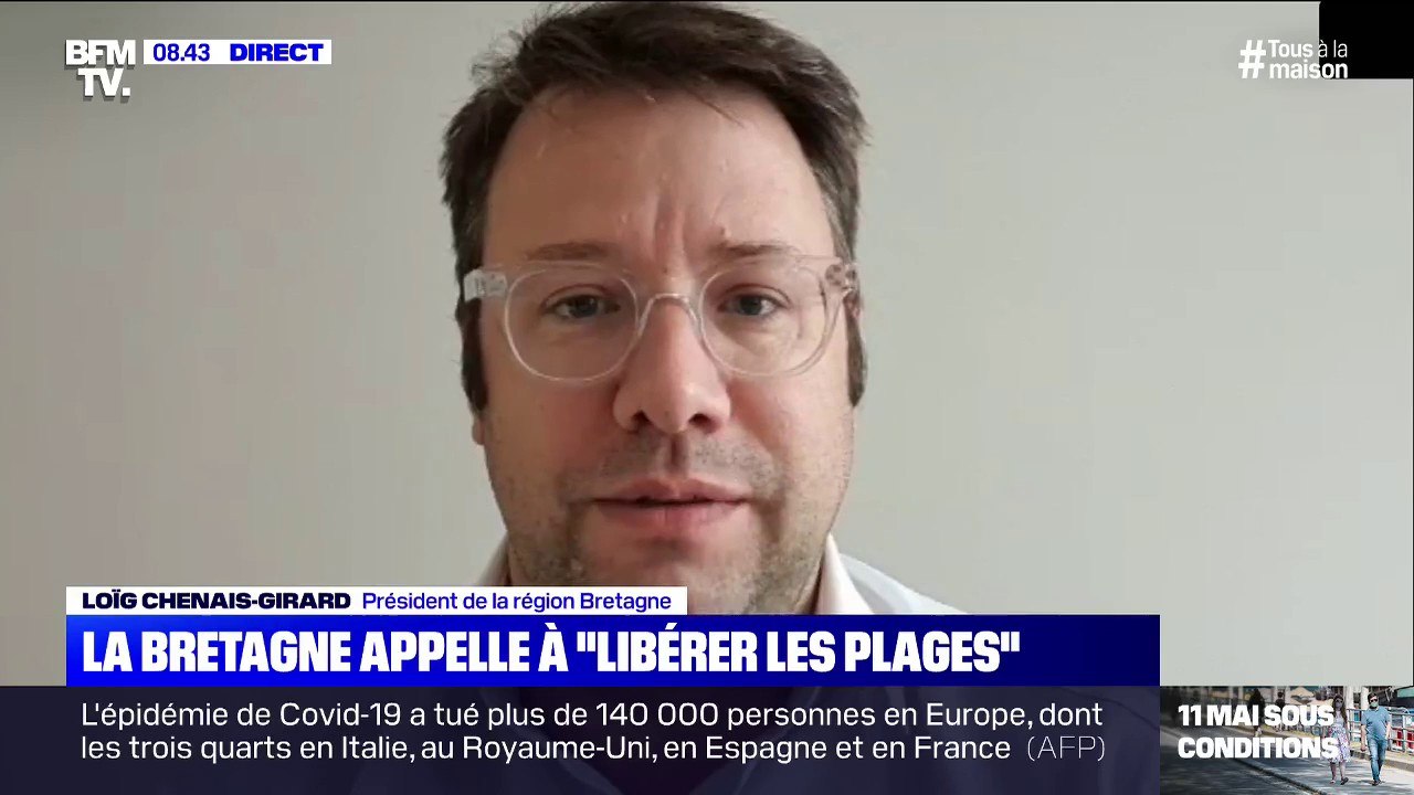 Le président de la région Bretagne demande la réouverture de certaines plages pour le sport et les promenades
