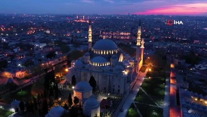 Süleymaniye Camii'nde gün batımı hayran bıraktı