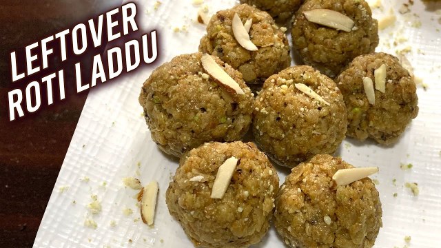 Leftover Roti Laddu _ How To Make Roti Churma Ladoo _ Quick Sweet Recipe _ Chapati Ladoo By Ruchi
