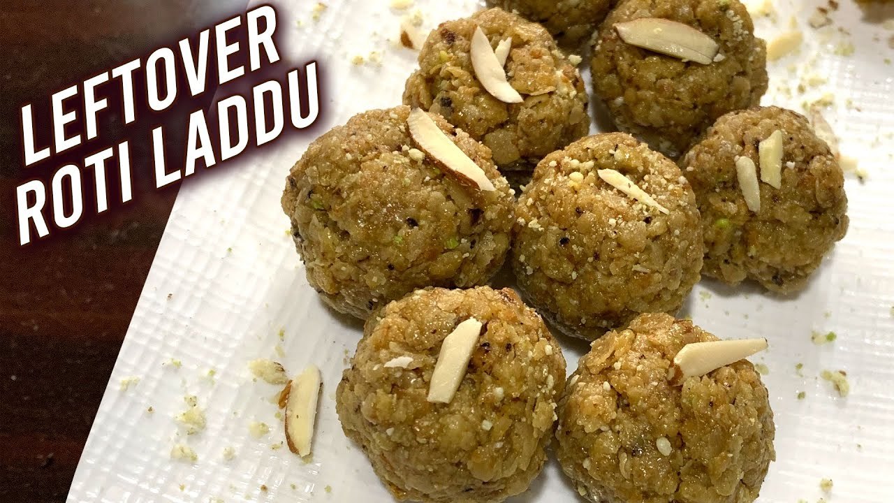 Leftover Roti Laddu _ How To Make Roti Churma Ladoo _ Quick Sweet Recipe _ Chapati Ladoo By Ruchi