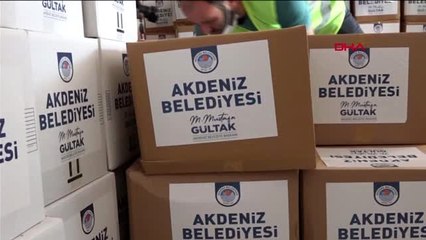 MERSİN İhtiyaç sahipleri için 30 bin gıda kolisi