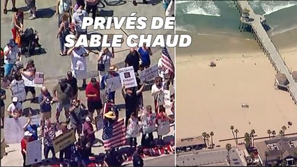 Des milliers de Californiens manifestent contre la fermeture d'une plage