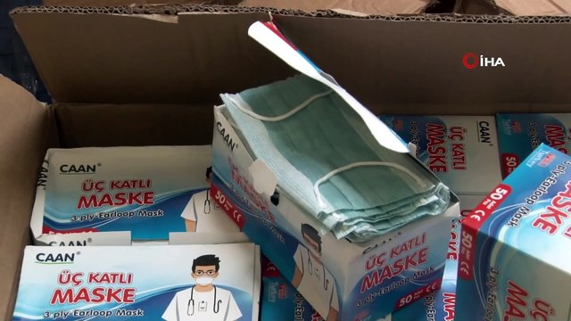 Kaçak 760 bin adet cerrahi maske ve 1 milyon 310 bin adet eldiven ele geçirildi