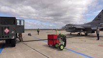 US Air Force - Maintenance Crews Performing Hot-Pits on F-16's - Atlantic City N.J. April 1, 2020