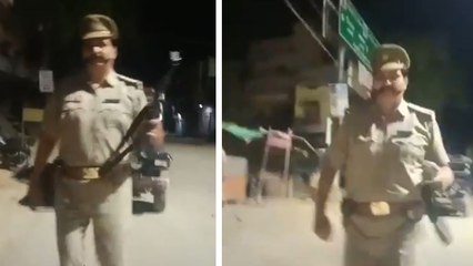 TikTok में 'सिंघम' बनकर AK-47 लहराते हुए दिखे दरोगा, एसएसपी ने दिए जांच के आदेश