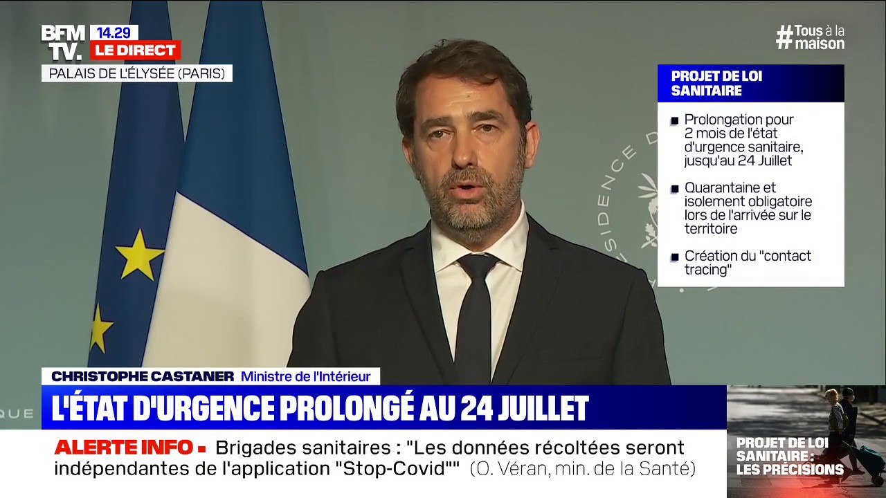 Christophe Castaner évoque la possibilité de sanctions pour non-respect des règles de l'état d'urgence sanitaire