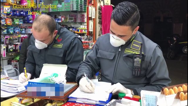 Roma - Roma, sequestrati mezzo milione di mascherine, disinfettanti e termometri ottici non sicuri (02.05.20)