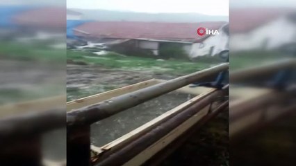 Çorum’da etkili olan dolu tarım arazilerini vurdu