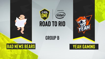 CSGO - Yeah Gaming vs. Bad News Bears [Overpass] Map 2 - ESL One Road to Rio - Group B - NA