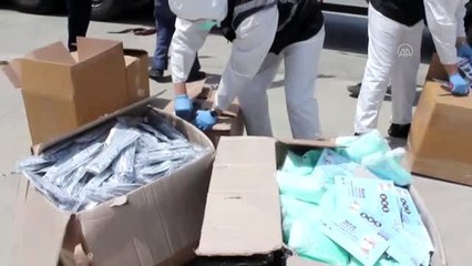 2 milyonu aşkın tıbbi koruyucu malzeme ele geçirildi