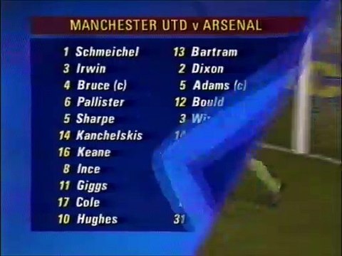 Manchester Utd v Arsenal 22-03-1995