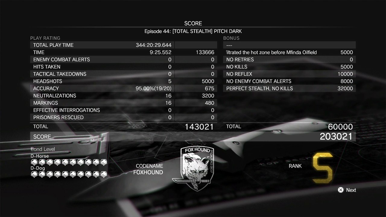 Metal Gear Solid V - Mission 44 [Total Stealth] - S-Rank