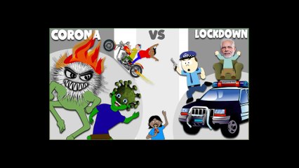 Lockdown Vs CoronaVirus in Hindi || AnimationX